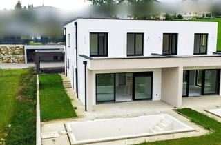 Doppelhaushälfte kaufen in 3314 Strengberg, Licht. Raum. Aussicht. Belagsfertige 150 m² Doppelhaushälfte mit Pool & Carport