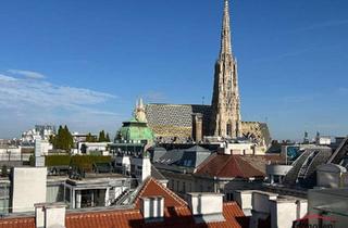 Maisonette mieten in Stephansplatz, 1010 Wien, Moderne Dachgeschosswohnung (Maisonette) mit großer Dachterrasse und einzigartigem Ausblick auf den Stephansplatz
