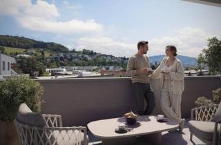 Wohnung kaufen in Klausenbachstraße 45-47, 4040 Linz, Wohnen auf zwei Ebenen: 93 m² Dachgeschoßwohnung mit Empore und Dachterrasse in St. Magdalena