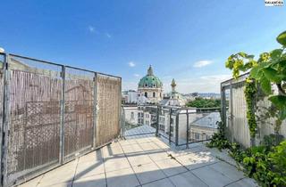 Maisonette mieten in 1040 Wien, 360 TOUR // TERRASSEN- DACHGESCHOßWOHNUNG NAHE KARLSKIRCHE