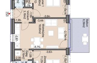 Wohnung mieten in Babenbergerstraße 130, 8020 Graz, Geförderte Neubauwohnung mit Balkon im 2. Stock