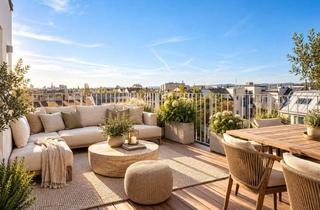 Penthouse kaufen in 1020 Wien, Neu Ganz Oben Ankommen! 4-Zimmer-Penthouse-Erstbezug mit 11 m² Terrasse Nahe Augarten