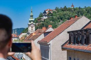 Wohnung kaufen in Grazbachgasse 20, 8010 Graz, Im Herzen der Grazer Altstadt: Traumhaft schöne Dachgeschoßwohnung mit Klimaanlage in bester Innenstadtlage: 3 Zimmer, 89m², Terrasseneinschnitte sind genehmigt und geplant!