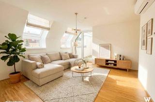 Wohnung kaufen in Aumannplatz, 1180 Wien, Für ANLEGER oder EIGENNUTZER: Traumhaftes Dachgeschoß-Juwel in Toplage I Vermietet bis 2029 I inkl. Balkon + Loggia I Direkt beim Aumannplatz