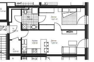 Wohnung mieten in Erzabt-Klotz-Strasse 12A, 5020 Salzburg, NONNTAL-UNINÄHE NEUBAU 1,5 ZIMMERWOHNUNG AB JÄNNER 2027