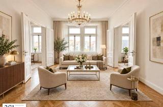Wohnung kaufen in Südtiroler Platz, 1040 Wien, Lichtdurchflutet, renoviert und großzügig geschnitten - Elegante 4-Zimmer-Altbauwohnung mit Weitblick - in Top-Lage des 4. Bezirks beim Wiener Hauptbahnhof