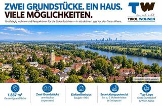 Grundstück zu kaufen in 2301 Groß-Enzersdorf, ZWEI GRUNDSTÜCKE. EIN HAUS. VIELE MÖGLICHKEITEN.