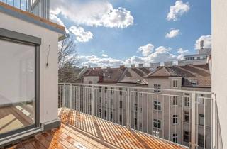 Wohnung kaufen in 1200 Wien, Neu Extravaganter 2-Zimmer Dg-Erstbezug auf einer Ebene mit Terrasse!
