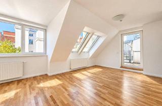 Wohnung kaufen in Schelleingasse, 1040 Wien, Über den Dächern Wiens | Helles 3-Zimmer-Dachgeschoss mit rund 67 m² Dachterrasse – jetzt entdecken!