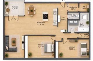 Loft kaufen in 1230 Wien, Begehrte Dachgeschoß-Wohnung in attraktiver Lage mit großzügigen Flächen, Top Ausstattung & niedrigen Betriebskosten