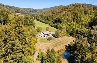 Villen zu kaufen in 8101 Sankt Veit, Herrschaftliche Landhausvilla in absoluter Alleinlage – 14.500 m² Natur, 2 Fischteiche, Hallenbad