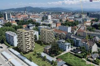 Penthouse kaufen in Rosentaler Straße, 9020 Klagenfurt, Über den Dächern von Klagenfurt, in der beliebten Viktringer Vorstadt mit Nähe zum Wörthersee – 1-Zimmer-Neubau mit 7 m² Balkon