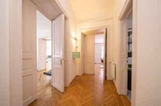 Wohnung mieten in 5020 Salzburg, ELISABETH-VORSTADT | 175 m² Altbauwohnung. 2 Balkone. Gründerzeithaus. Die Türen sind noch die alten.