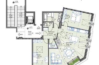 Maisonette kaufen in 2540 Bad Vöslau, MODERNE, SCHLÜSSELFERTIGE 115 m² DACHGESCHOSS-WOHNUNG MIT EXZELLENTER ANBINDUNG IM TRADITIONSKURORT BAD VÖSLAU