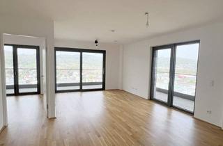 Wohnung mieten in Ars Electronica Center, Sparkasse Urfahr, 4040 Linz, Großzügige 3-Zimmer-Wohnung im 23. Stock des Bruckner Towers - Ca. 29 m² Eckbalkon, Tiefgaragenplatz Inklusive!