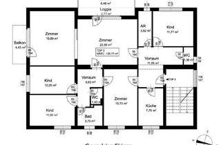 Wohnung kaufen in Wartelsteinstraße 11/3, 5020 Salzburg, Salzburg-Mülln: Familienwohnung im Obersten Stock ≫≫ 126 m² ≫≫ 5-6 Zimmer ≫≫ 2 Balkone