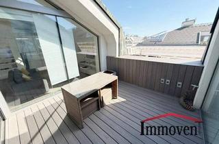 Wohnung mieten in 1010 Wien, TOPLAGE in Wiener Innenstadt - Großzügige Dachgeschosswohnung mit Klima und Terrasse in einem prachtvollem Altbau