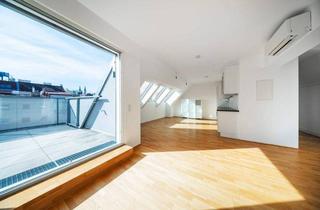 Wohnung mieten in 1090 Wien, SONNIGER DACHGESCHOSSTRAUM - Klimatisierte DG-Wohnung mit 3 Zimmern und 2 Terrassen