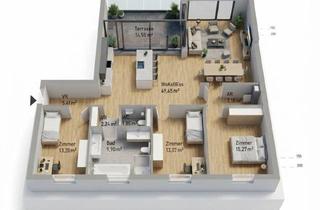 Wohnung kaufen in Zentrum, Augarten, Uni Graz, 8055 Graz, Graz - Gries: 114M² Große 4-Zimmer-Wohnung + 15M² Große Terrasse im 5.Og - Nähe Augarten - Zentral - Honorarfrei