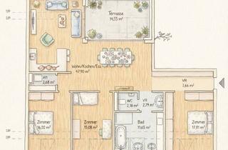Wohnung kaufen in Zentrum, Augarten, Uni Graz, 8055 Graz, Graz - Gries: 124M² Große 4-5 Zimmer-Wohnung + 15M² Große Terrasse im 5.Og - Nähe Augarten - Zentral - Honorarfrei