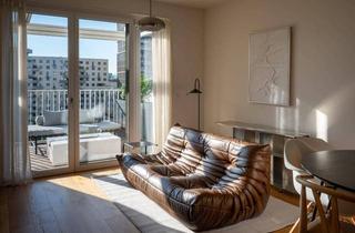 Wohnung kaufen in Schweidlgasse 23, 1020 Wien, Licht, Weitblick und private Sauna auf 2 Balkonen : 80 m² möbelierte Dachgeschoss-Eckwohnung in 1020 Wien