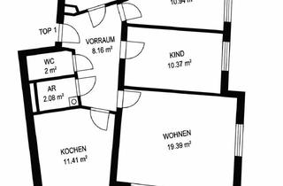 Wohnung mieten in Hauptstraße 57, 4952 Weng im Innkreis, Helle 3-Zimmer-Wohnung mit Loggia und Einbauküche