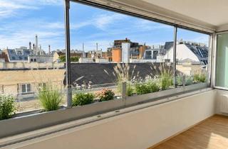 Maisonette kaufen in Amtshausgasse, 1050 Wien, 4-Zimmer-Maisonette: Fensterfront ganz öffnen | 1050 Wien | Roof-Space