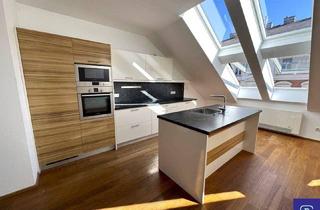Wohnung mieten in Harmoniegasse, 1090 Wien, Provisionsfrei: Zentrumsnahe 131m² DG-Wohnung mit Einbauküche - 1090 Wien