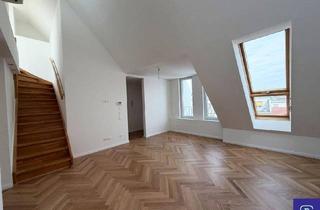 Maisonette kaufen in Geibelgasse, 1150 Wien, Klimatisierte 106m² DG-Wohnung + Terrasse im sanierten Altbau - 1150 Wien