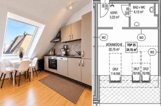 Wohnung kaufen in Stadlauerstraße 27, 1220 Wien, DIE LETZTE VERFÜGBARE WOHNUNG | WOHNEN ÜBER DEN DÄCHERN VON STADLAU | VOLL MÖBLIERT