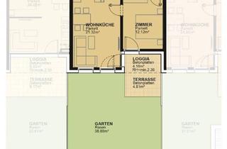 Wohnung mieten in Maximilian-Reich-Weg, 1210 Wien, 2-Zimmer-Wohnung mit hochwertiger Küche, 37m² Garten, Terrasse und Loggia Außenfläche und Kellerabteil / MAX4 T2-10