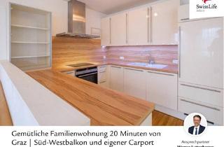 Wohnung kaufen in 8151 Hitzendorf, Gemütliche Familienwohnung 20 Minuten von Graz | Süd-Westbalkon und eigener Carport