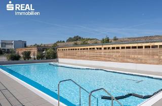 Wohnung kaufen in 2522 Oberwaltersdorf, Urlaubsstimmung in Ruhelage - 100m² Eigentumswohnung, Wohnküche, Balkon, 3 Schlafzimmer, 2 Bäder, Parkplatz, Carport und Pool!