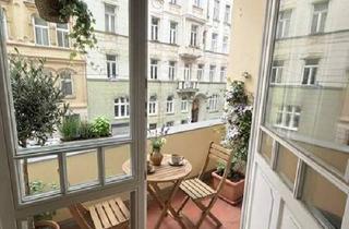 Wohnung mieten in 1030 Wien, UNBEFRISTET! Repräsentative 4-Zimmer Altbauwohnung mit Loggia und Balkon Nähe The Mall!