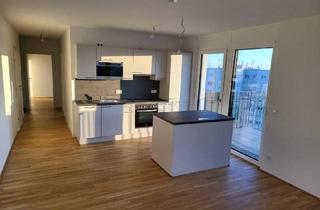 Wohnung mieten in Ziegelhofstraße 64, 1220 Wien, Exklusiver Neubau im 10. Stock mit Seeblick, Kochinsel & großzügigem Balkon – moderne 3-Zimmer-Wohnung