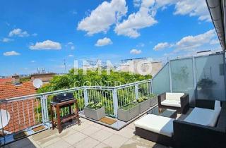 Maisonette kaufen in Amtshausgasse, 1050 Wien, Exklusive DG Wohnung ohne Dachschrägen! Uneinsehbare Dachterrasse mit Panoramablick! Kamin vorhanden!