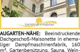 Maisonette kaufen in 1020 Wien, AUGARTEN-NÄHE: Beeindruckende Dachgeschoß-Maisonette in ehemaliger Dampfmaschinenfabrik, 160 m²