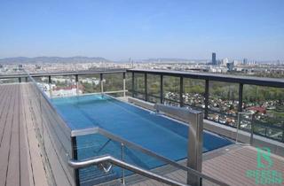 Wohnung mieten in 1030 Wien, Luxus-life-style-Apartment - Fantastischer Ausblick! Rooftop-Pool inklusive!