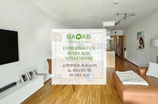 Wohnung kaufen in 9500 Villach-Innere Stadt, Familienglück in Villach-Völkendorf: 4 Zimmer, Balkon & absolute Ruhelage
