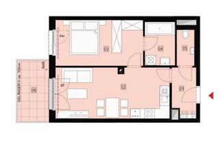 Wohnung mieten in 2320 Schwechat, Helle 2-Zimmer-Wohnung mit sonnigem Balkon, Klimaanlage & zahlreichen Extras in Schwechat