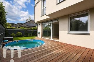 Reihenhaus kaufen in 1210 Wien, Schlüsselfertiges Endreihenhaus mit Pool, Sauna & Dachterrasse – modernes Wohnen in Bestlage