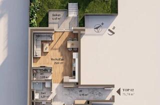 Penthouse kaufen in Lagergasse, 8010 Graz, PURE ON THE MUR RIVER - unser neues Wohnprojekt an der Mur - TOP 2; MP