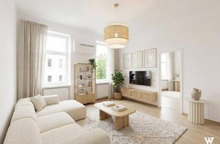Wohnung kaufen in Troststraße, 1100 Wien, Stilvoller 3-Zimmer-Altbau mit Klimaanlage | 2. Liftstock | nahe U1 Troststraße