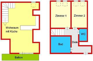 Maisonette mieten in Afritschgasse 30, 8020 Graz, Traumhafte Dachgeschoß-Maisonette mit Schlossbergblick-Balkon Nähe Lendplatz - Afritschagasse - zu vermieten!