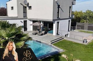 Einfamilienhaus kaufen in 2475 Neudorf, Lifestyle pur – Traumhaus mit Pool, Palmen, Poolhouse, Sauna, Wohnkeller & 4 Garagen