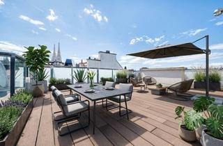 Maisonette kaufen in 1090 Wien, Privates Refugium beim 1. Bezirk mit 60 m² Kaminsalon und 4 Terrassen - Schottentor