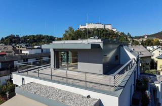 Penthouse kaufen in 5020 Salzburg, ERSTBEZUG: Exklusives Penthouse in Toplage von Salzburg, mit XL-Dachterrasse & traumhaftem Festungs-und Bergblick