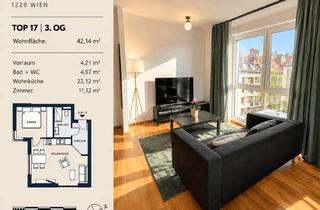 Wohnung kaufen in Stadlauerstraße, 1220 Wien, NEUBAU- WOHNEN IN WIEN 22 | HELLE 2-ZIMMER-WOHNUNG MIT TERRASSE | KOMPLETT MÖBLIERT & SOFORT BEZIEHBAR