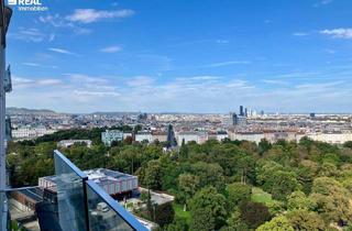 Wohnung mieten in Am Belvedere, 1100 Wien, FASZINIERENDER AUSBLICK - möbliertes PARKAPARTMENT am BELVEDERE