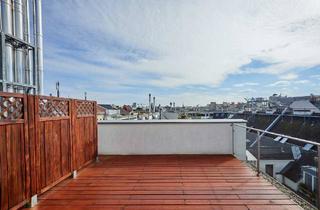 Maisonette kaufen in Pilgramgasse, 1050 Wien, Urbanes Wohnen nahe Naschmarkt - 3 Zimmer Maisonette im DG - 2 Dachterrassen